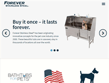 Tablet Screenshot of foreverstainlesssteel.com